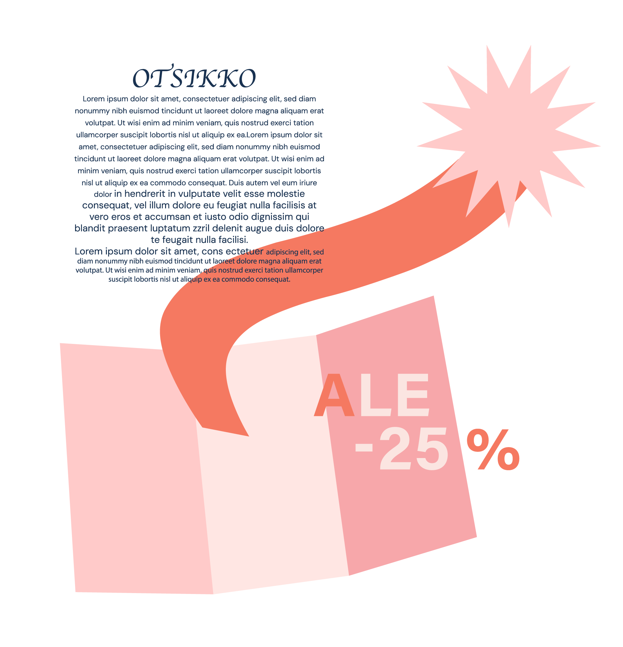 Esitteen idean syntymistä  kuvaava kuvituskuva.